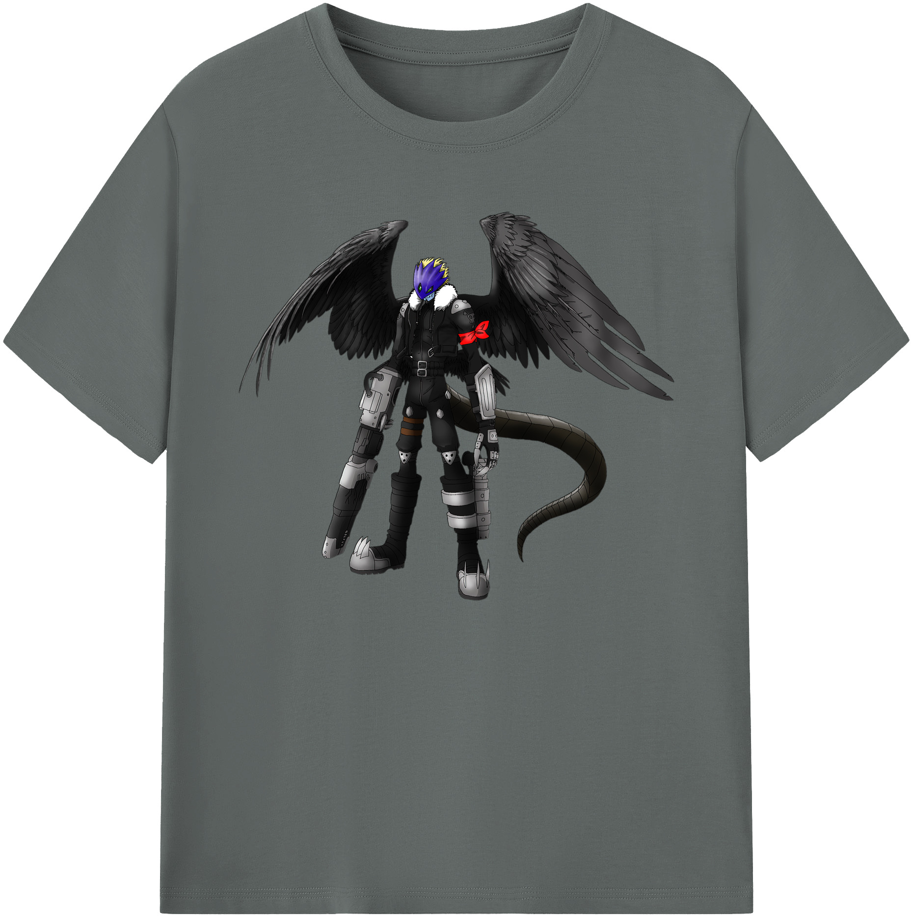 （画像用） Digimon デジタルモンスター/デジモン 綿100％ メンズ半袖Tシャツ｜肌触りやわらか＆通気性